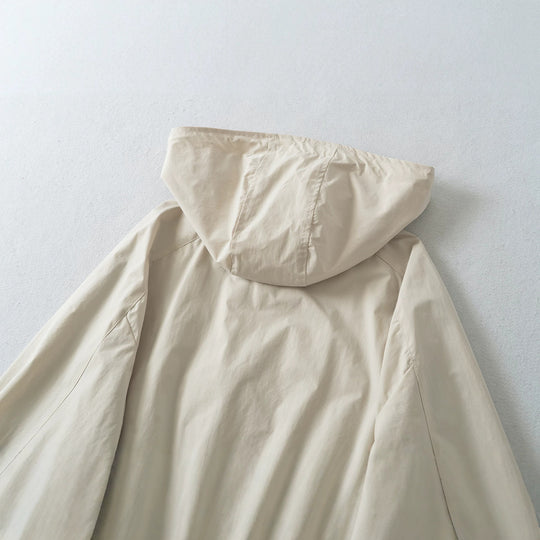 Damen Kurzjacke mit Kapuze, Tunnelzug, Kängurutaschen und elastischem Bund Nord Taschen