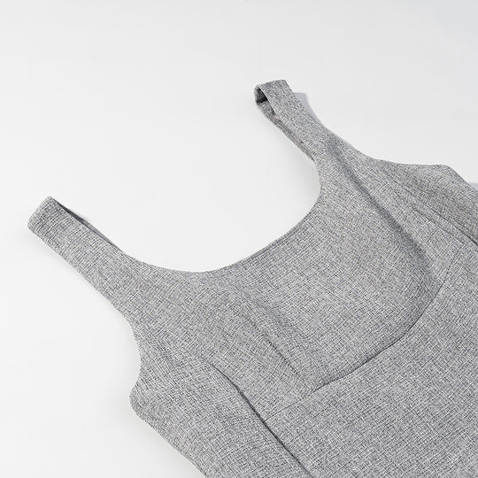Damen Elegantes zweiteiliges Wollmisch-Kostüm mit tailliertem Kurzblazer und ausgestelltem Midirock Nord Taschen
