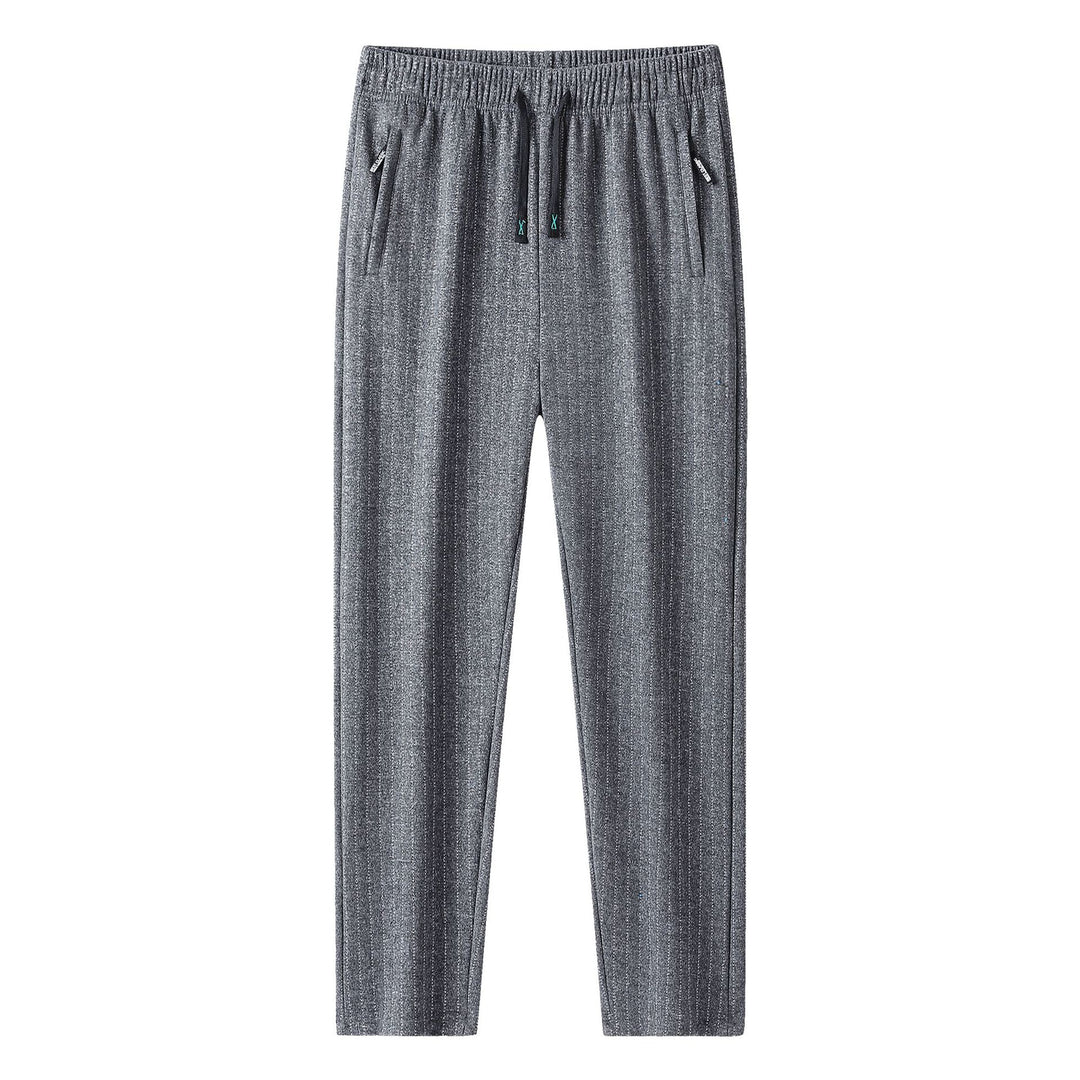 Herren schmal geschnittene Jogginghose mit Nadelstreifen und elastischem Bund Nord Taschen