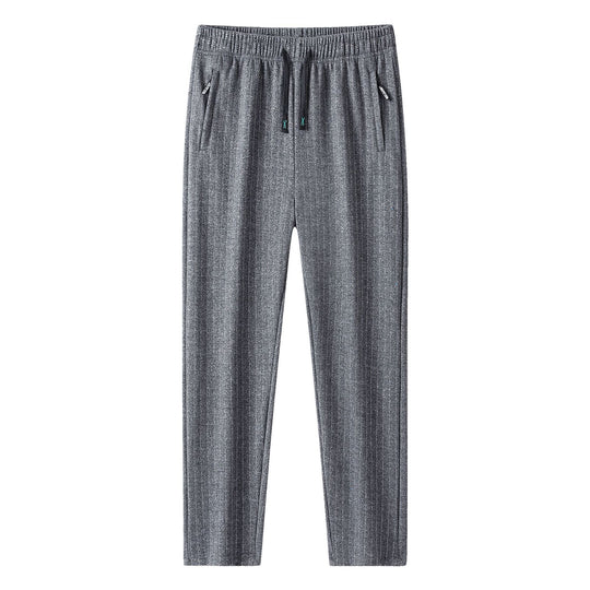 Herren schmal geschnittene Jogginghose mit Nadelstreifen und elastischem Bund Nord Taschen