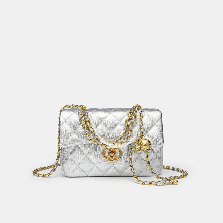 Damen Clutch-Tasche mit luxuriösem Kettenriemen und dekorativen Elementen Nord Taschen