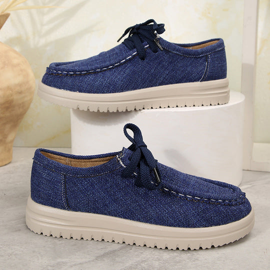 Damen Bequeme Schnürschuhe aus hochwertigem Textil