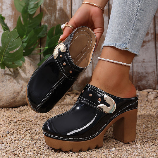 Damen Hochwertige Clogs mit Holzsohle - Arvani