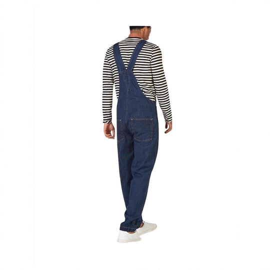 Herren Jeans Latzhose mit Taschen und verstellbaren Trägern - Vittorelli