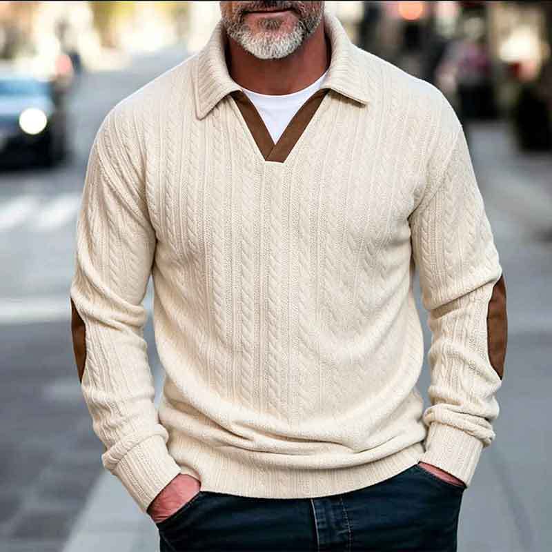 Herren Klassiker Strickpullover Nord Taschen