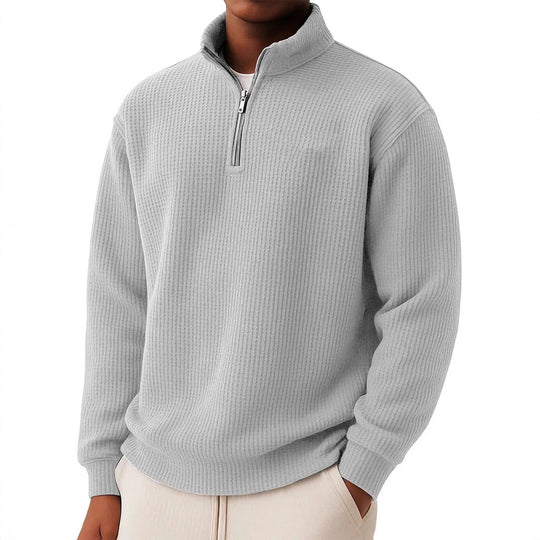 Herren Hochwertiger Pullover mit Reißverschluss Nord Taschen