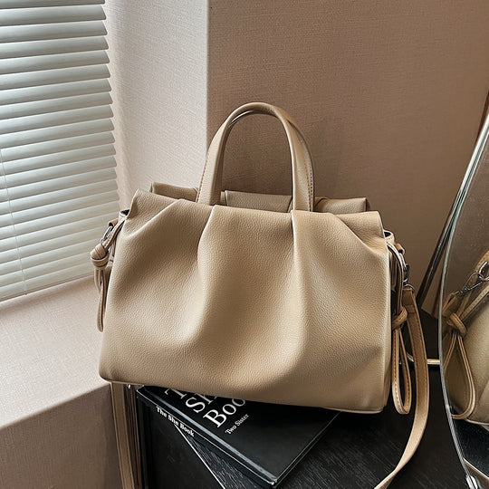 Damen Designer Handtasche mit strukturiertem Leder und abnehmbarem Schulterriemen Nord Taschen