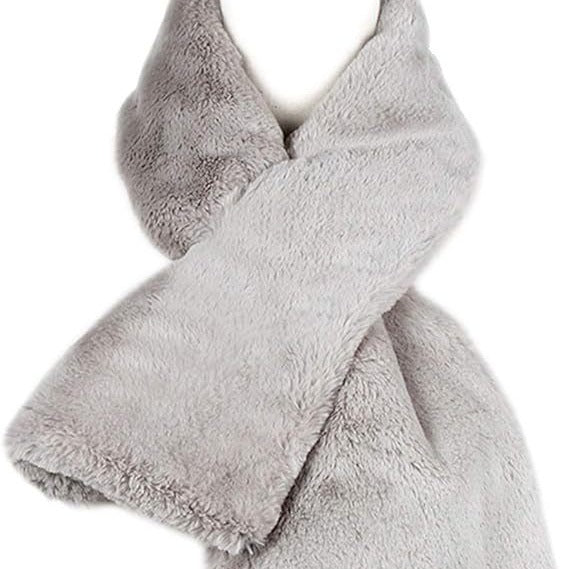 Damen Luxuriöse Kunstpelz‑Stola mit Einsteckschlitz und weichem Thermofutter Nord Taschen