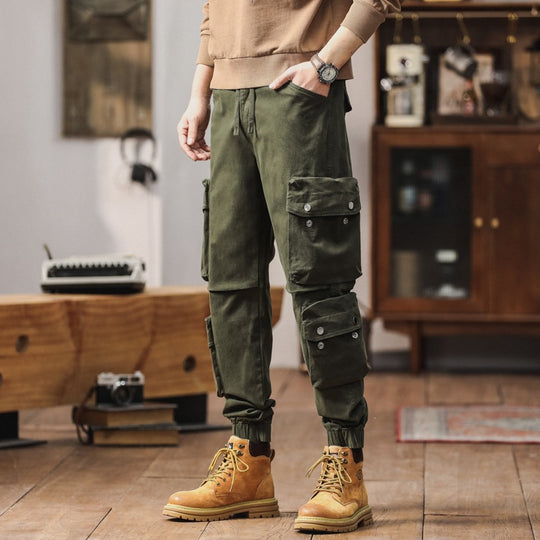 Herren Cargohose mit multifunktionalen Pattentaschen und elastischem Saum Nord Taschen
