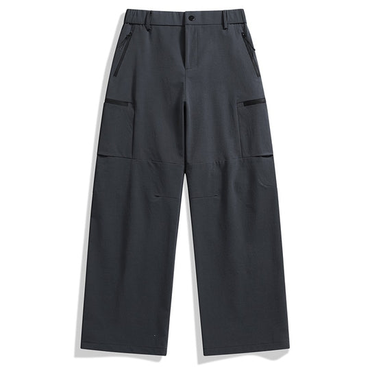 Herren Technische Utility-Cargo-Hose mit weitem Bein, elastischem Bund & Reißverschlusstaschen Nord Taschen