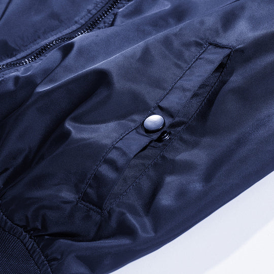 Herren Wind- und Wasserabweisende Nylon-Bomberjacke mit Rippbündchen und Ärmeltasche Nord Taschen