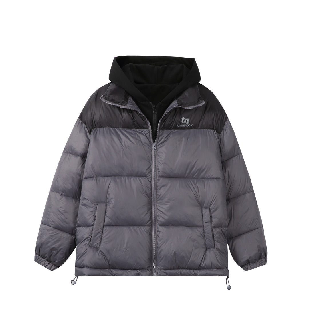 Unisex Kurz geschnittene High‑Loft Pufferjacke mit innenliegender Kapuze und Tunnelzugsaum Nord Taschen