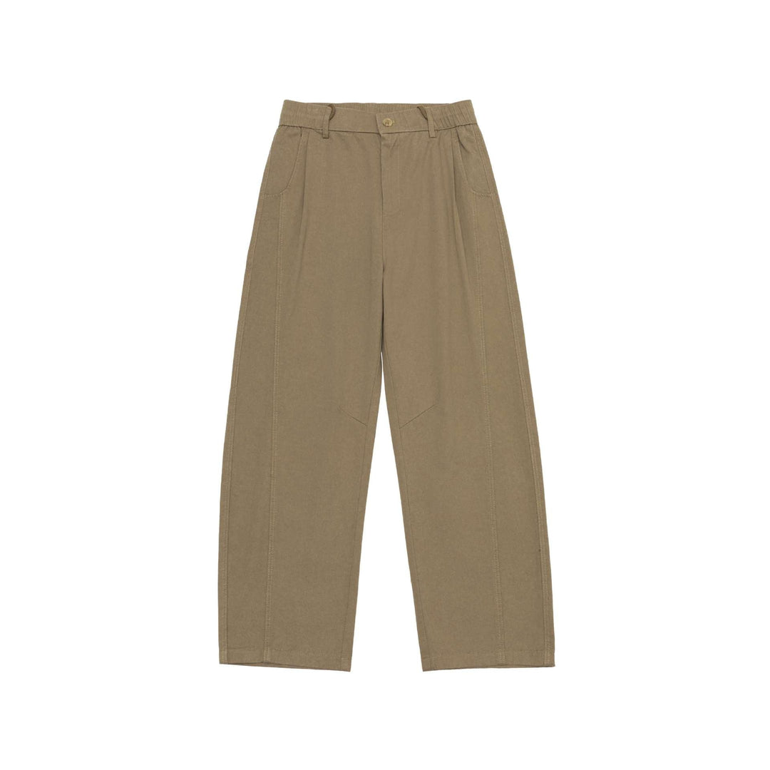 Damen Hochtaillierte Culotte-Cargohose mit markanten Teilungsnähten und elastischem Rückenbund Nord Taschen