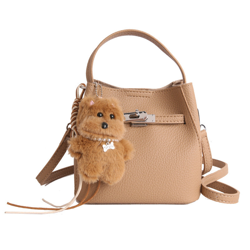 Damen modische Handtasche mit tierischem Anhänger Nord Taschen