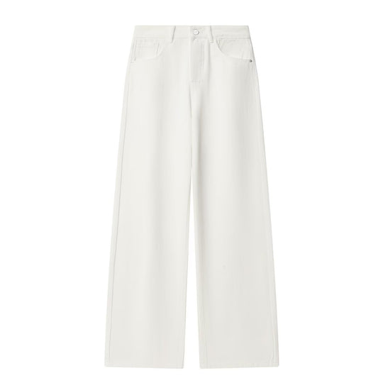 Damen Weite Highwaist-Culottehose mit Five-Pocket-Design und fließender Leinenoptik Nord Taschen