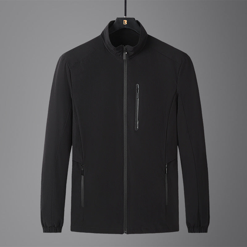 Herren Leichte Softshell-Jacke mit Stehkragen, wind- und wasserabweisender Oberfläche sowie Reißverschlusstaschen Nord Taschen