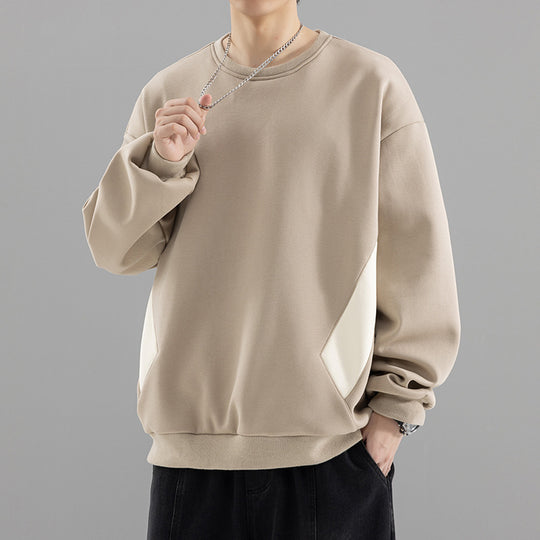 Herren Oversized Sweatshirt mit kontrastierenden Seitentaschen und weichem Fleecefutter Nord Taschen