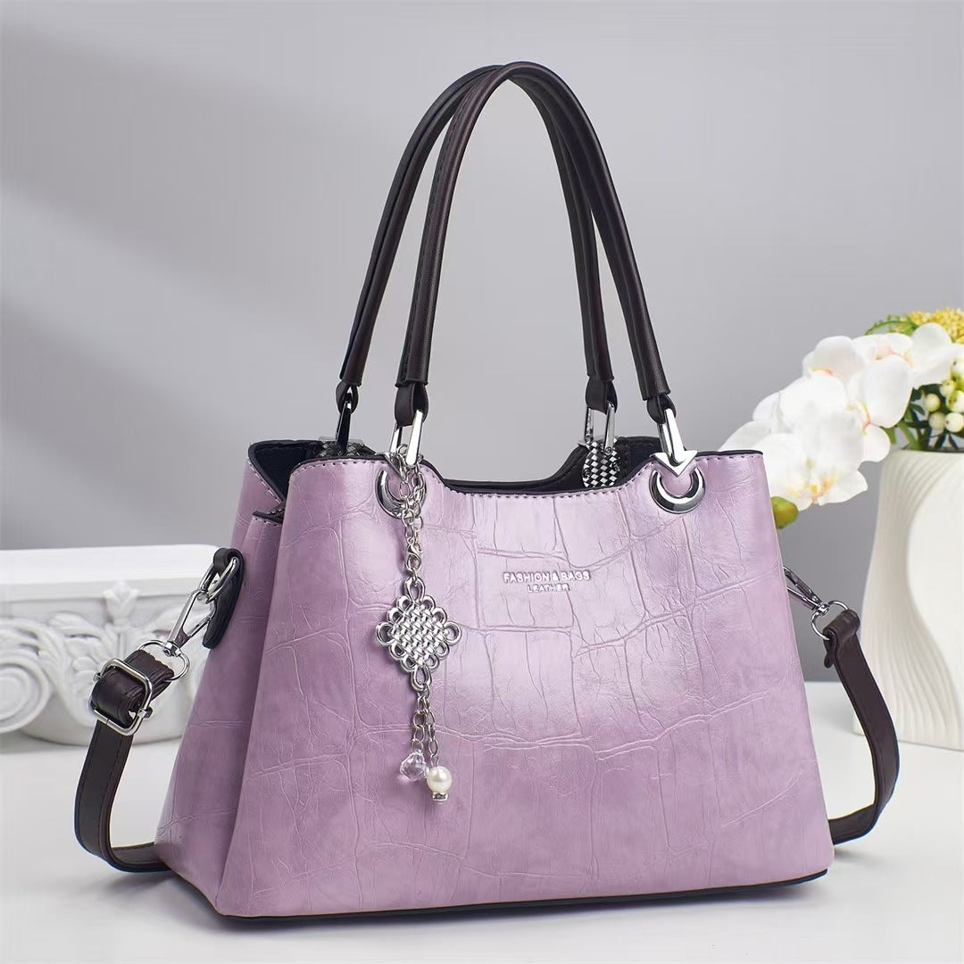Damen elegante Handtasche im luxuriösen Krokodilleder-Look Nord Taschen