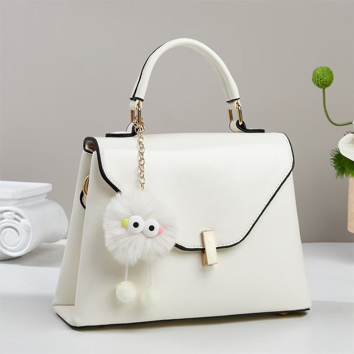 Damen elegante Handtasche mit abnehmbarem Dekor Nord Taschen