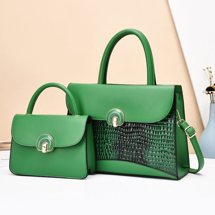 Damen Handtaschen-Set mit eleganter Struktur und praktischem Umhängetäschchen Nord Taschen