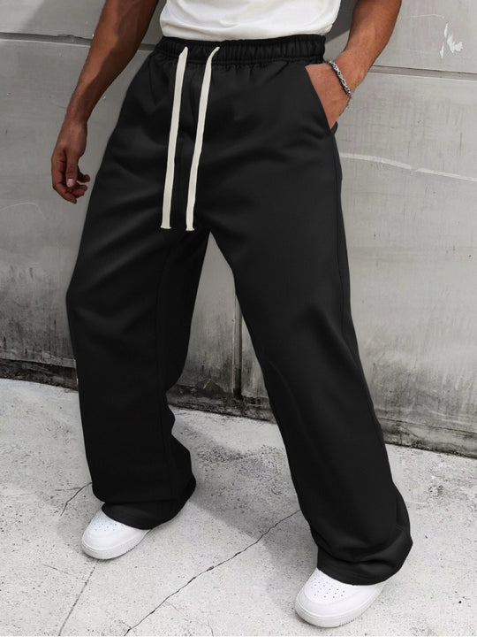 Herren Baggy-Jogginghose im Urban-Utility-Stil mit extra weitem Bein und sichtbarem Kordelzug Nord Taschen