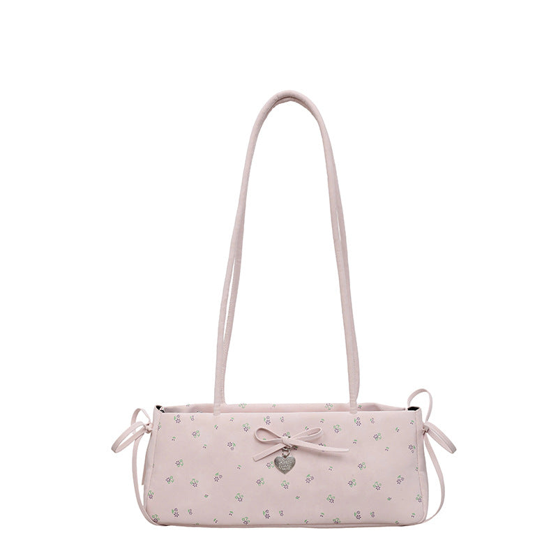 Damen Handtasche mit verspieltem Blumendruck und eleganter Schleifenverzierung Nord Taschen