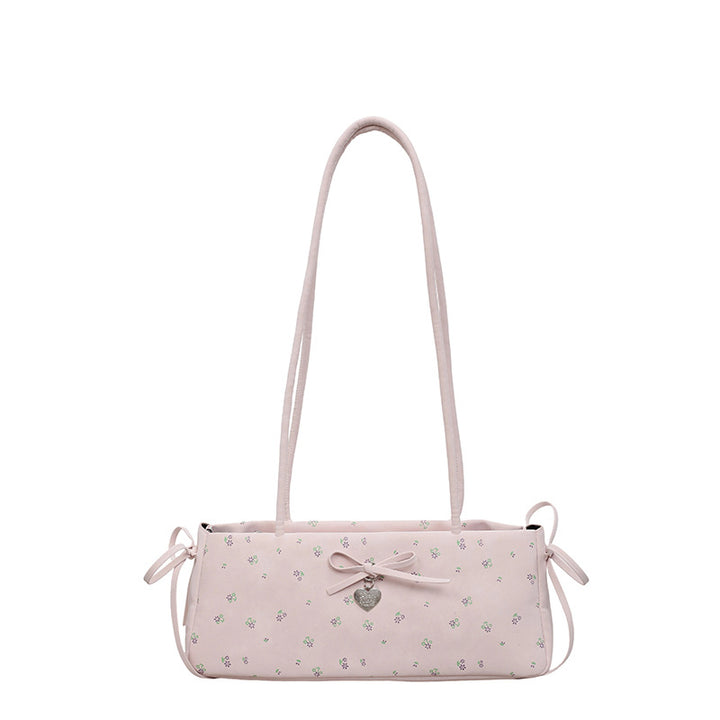 Damen Handtasche mit verspieltem Blumendruck und eleganter Schleifenverzierung Nord Taschen