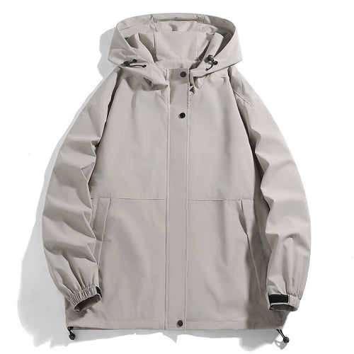Herren Wasserabweisende Übergangsjacke mit verstellbarer Kapuze und praktischen Taschen Nord Taschen
