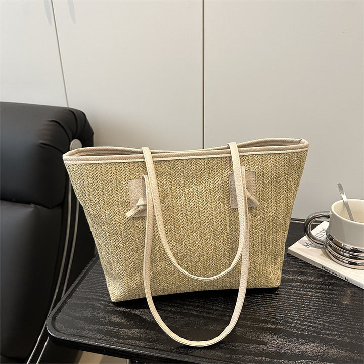 Damen trendige Strandtasche mit elegantem geflochtenem Design Nord Taschen