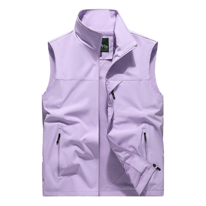 Herren Softshell-Outdoorweste mit winddichter Mikrofaserschale, Mesh-Innenfutter und Reißverschlusstaschen Nord Taschen