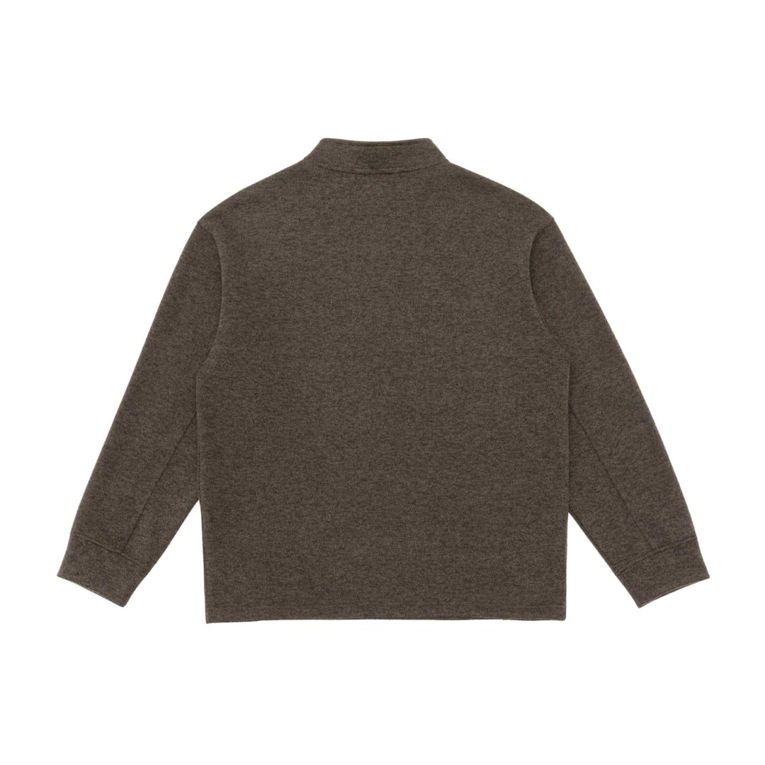 Herren Halbzip-Sweatshirt mit Stehkragen und Kontrastnaht Nord Taschen
