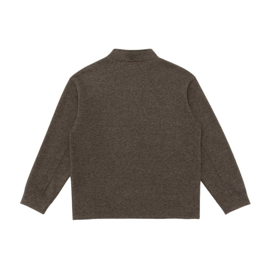 Herren Halbzip-Sweatshirt mit Stehkragen und Kontrastnaht Nord Taschen