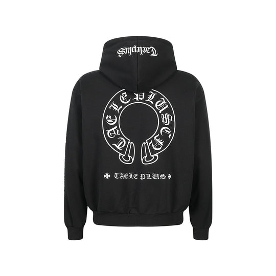 Unisex Kapuzenpullover im Urban‑Gothic‑Print mit geripptem Saum Nord Taschen