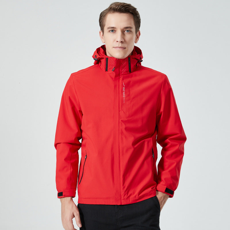 Damen leichte wasserabweisende Freizeit-Outdoorjacke mit verstellbarer Kapuze und verdecktem Reißverschluss Nord Taschen