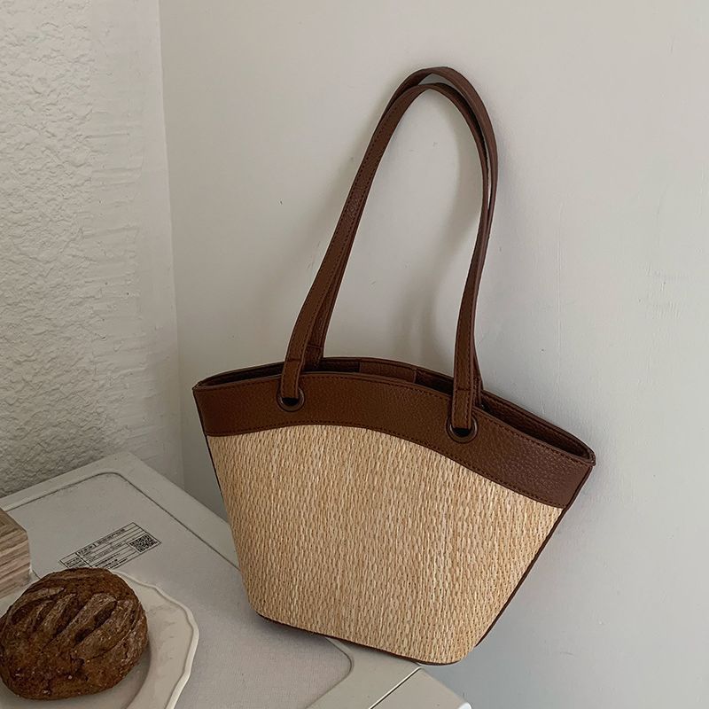 Damen Shopper-Tasche mit geflochtenem Design und praktischer Innentasche Nord Taschen