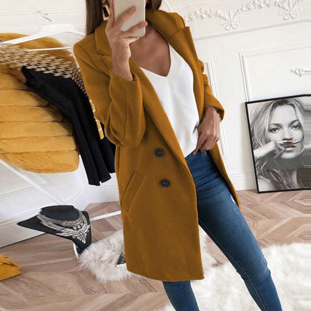 Damen Eleganter Oversize-Blazer Nord Taschen