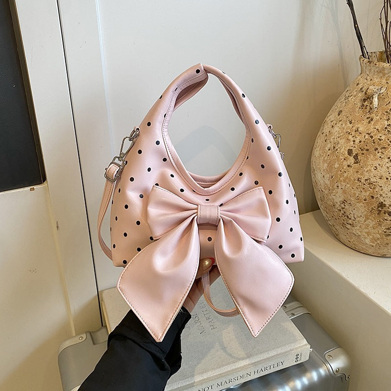 Damen modische Handtasche mit verspieltem Schleifenmotiv Nord Taschen