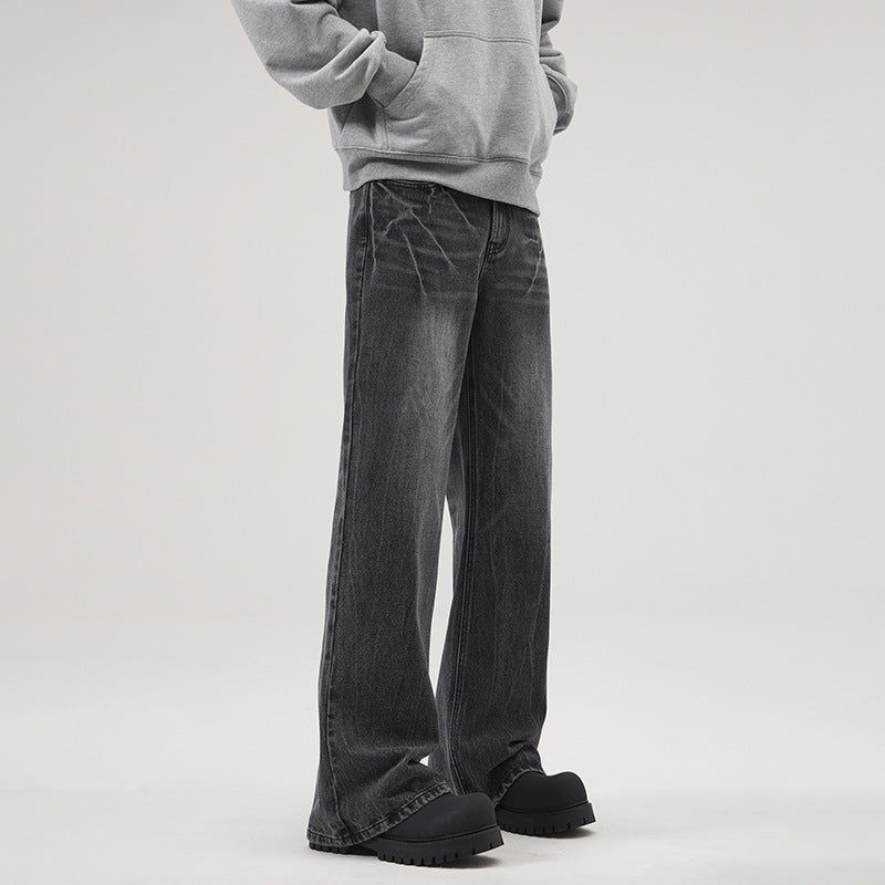 Herren Extraweite Vintage-Baggy-Jeans mit tiefem Schritt und weitem Saum Nord Taschen
