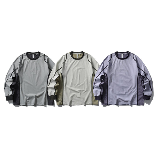 Unisex Funktionales Longsleeve im Oversize-Layering-Stil mit Flachnähten und Rippbündchen Nord Taschen