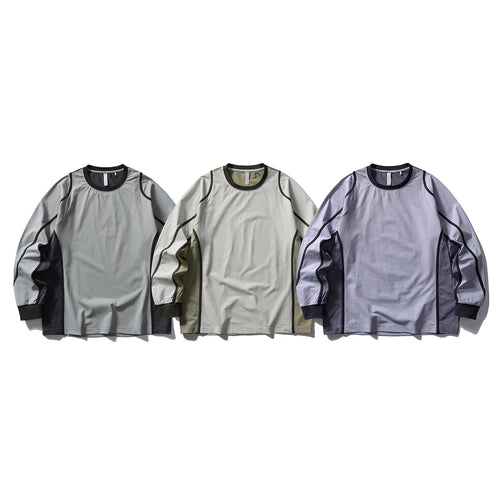 Unisex Funktionales Longsleeve im Oversize-Layering-Stil mit Flachnähten und Rippbündchen Nord Taschen