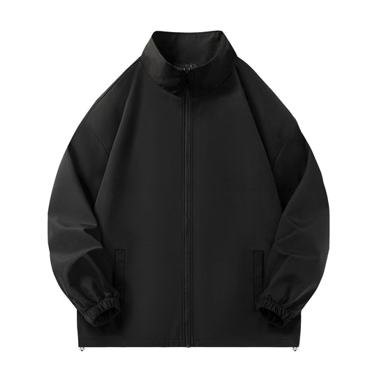 Unisex Leichte Windjacke mit hochabschließendem Stehkragen, Elastikbündchen & verstellbarem Kordelzugsaum Nord Taschen