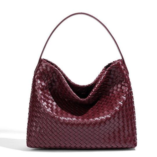 Damen Handtasche im modernen Flechtstil mit weichem Griff Nord Taschen