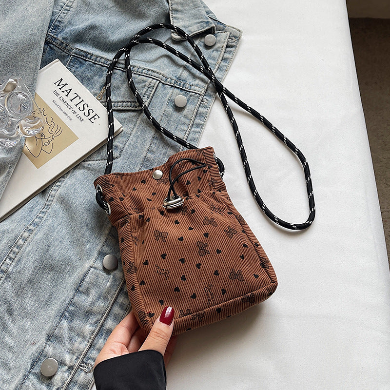 Damen Mini-Crossbody Tasche mit floralem Muster Nord Taschen
