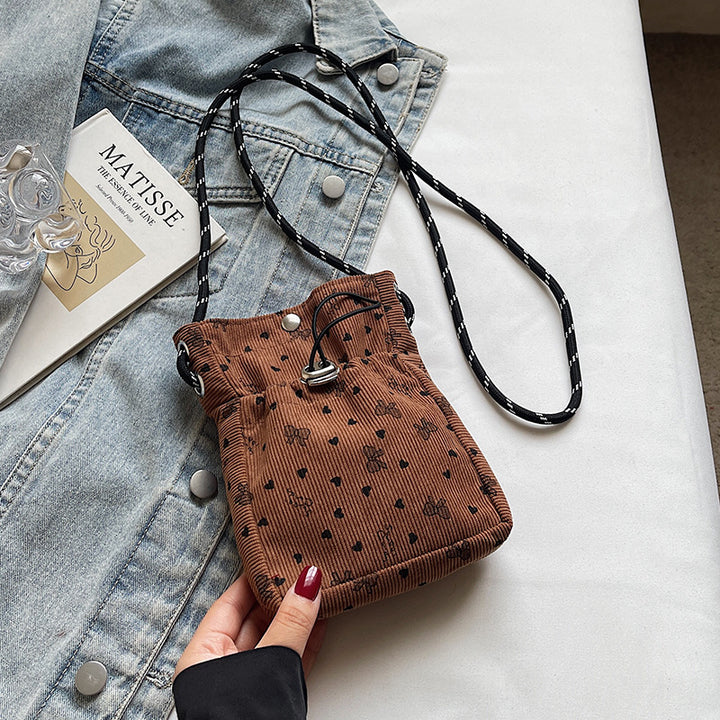 Damen Mini-Crossbody Tasche mit floralem Muster Nord Taschen