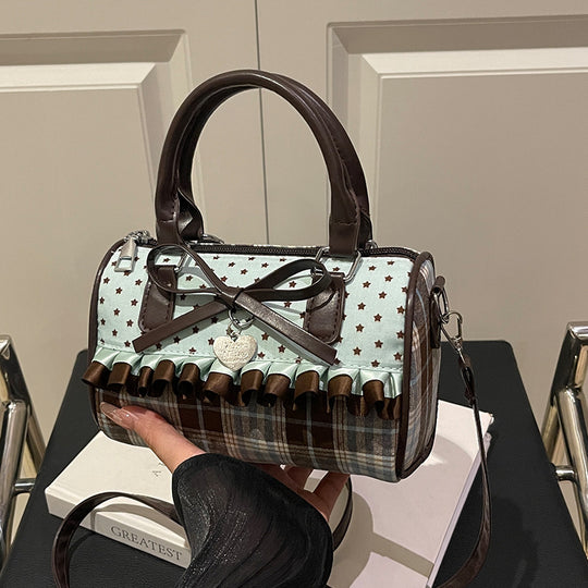 Damen modische Handtasche mit verspieltem Rüschendesign und charmanten Details Nord Taschen
