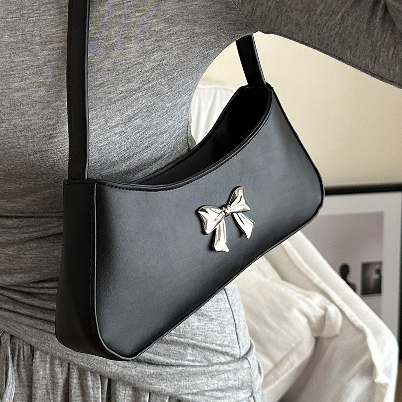 Damen Umhängetasche mit funkelndem Schleifendetail Nord Taschen