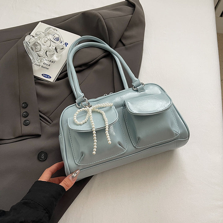 Damen Handtasche mit eleganten Perlendetails Nord Taschen
