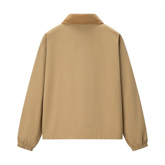 Damen Kurzjacke im Workwear-Stil mit Kordkragen, Reißverschluss und aufgesetzten Brusttaschen Nord Taschen