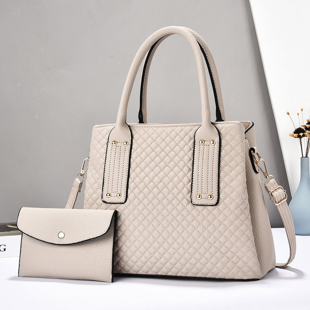 Damen elegante Handtasche mit praktischer abnehmbarer Clutch Nord Taschen