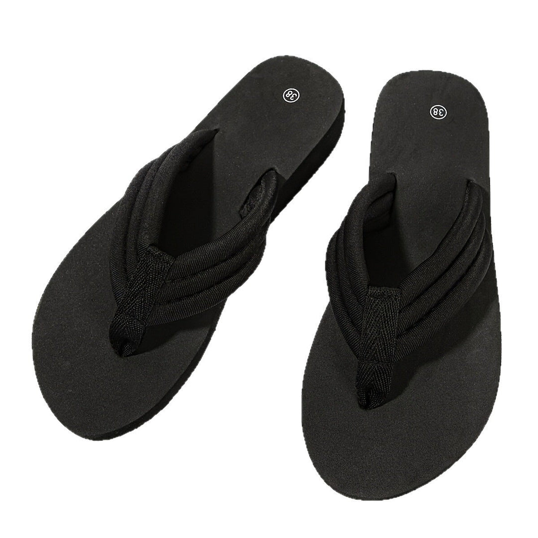 Damen Komfortable Zehentrenner-Sandalen mit gepolstertem Fußbett